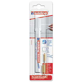 Маркер промышленный перманентный Edding на водной основе для межплиточных швов (кафель) белый 2-4 мм (E-8200)