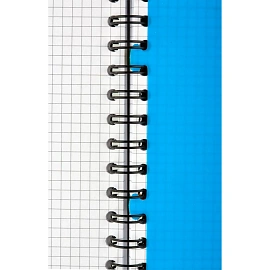 Бизнес-тетрадь Attache Office Creative А5 120 листов чёрная в клетку на спирали с разделителями