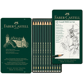 Набор карандашей чернографитных Faber-Castell 12 штук 2H-8B