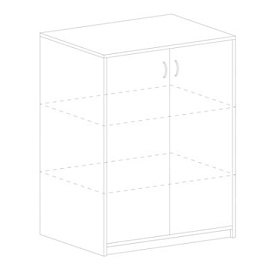 Шкаф для документов Imago (белый, 770х365х1200 мм)