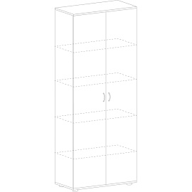 Шкаф для документов Imago СТ-1.9 (белый, 770х365х1975 мм)