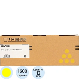 Картридж лазерный Ricoh SP C250E 407546 жёлтый оригинальный