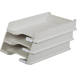 Лоток горизонтальный для бумаг Han пластиковый бежевый