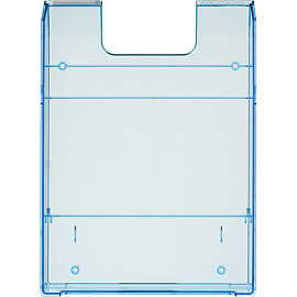 Лоток горизонтальный для бумаг Han пластиковый синий/прозрачный