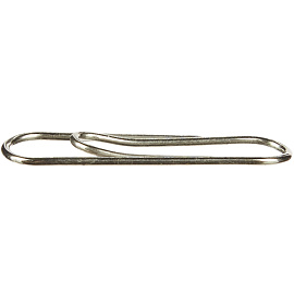 Скрепки канцелярские 25 мм Kores металлические никелированные (100 штук в упаковке)