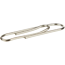 Скрепки канцелярские 25 мм Kores металлические никелированные (100 штук в упаковке)