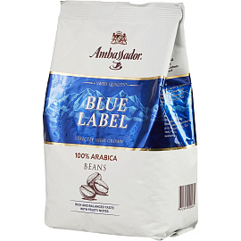 Кофе в зернах Ambassador Blue Label арабика 100% 1 кг (пакет)