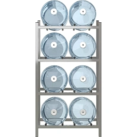 Стеллаж для бутилированной воды Cobalt Бомис-8Л на 8 тар