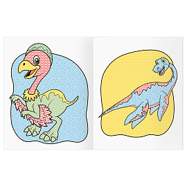 Раскраска водная 200*250, 8 стр., ТРИ СОВЫ "Раскрась водой. Динозавры