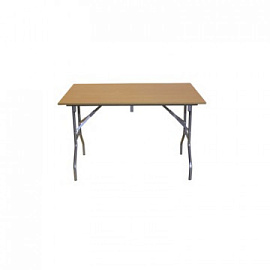 Стол обеденный Дельта складной (бук/металлик 1200х800х750 мм) бук/металлик