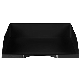 Лоток горизонтальный для бумаг "Дельта", А4 (315х250х60 мм), черный, ЛТГ-30460