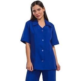 Костюм для горничных и уборщиц у12-КБР васильковый (размер 52-54, рост 170-176)