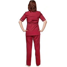 Костюм для горничных и уборщиц у13-КБР бордовый (размер 52-54, рост 170-176)