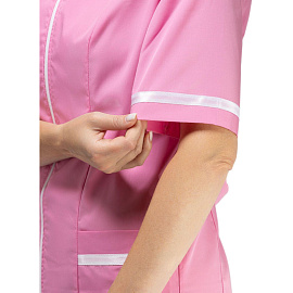 Халат медицинский женский м09-ХЛ розовый (размер 60-62, рост 170-176)