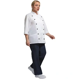 Куртка поварская у14-КУ белая рукав 3/4 (размер 52-54, рост 170-176)