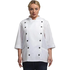 Куртка поварская у14-КУ белая рукав 3/4 (размер 52-54, рост 170-176)