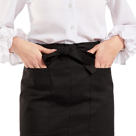Фартук официанта черный короткий