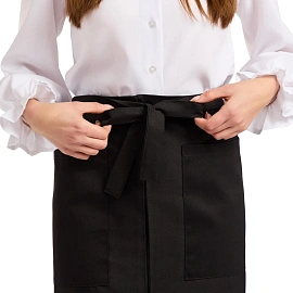 Фартук официанта черный средней длины