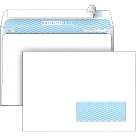 Конверт BusinessPost C5 90 г/кв.м белый стрип с внутренней запечаткой с правым окном (50 штук в упаковке) фото Конверт BusinessPost C5 90 г/кв.м белый стрип с внутренней запечаткой с правым окном (50 штук в упаковке)