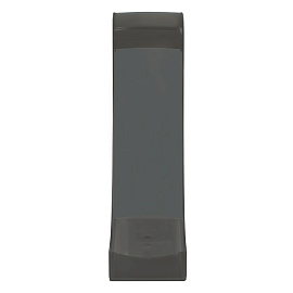 Лоток для бумаг вертикальный СТАММ "Эксперт", тонированный серый, ширина 95мм