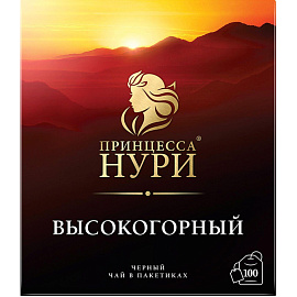Чай Принцесса Нури Высокогорный черный 100пак., 66526 Т фото Чай Принцесса Нури Высокогорный черный 100пак., 66526 Т