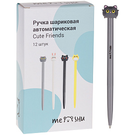 Ручка шариковая автоматическая Meshu Cute Friends синяя (толщина линии 0.5 мм) фото Ручка шариковая автоматическая Meshu Cute Friends синяя (толщина линии 0.5 мм)