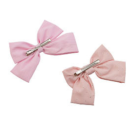 Заколка для волос MESHU, бант, розовая, ассорти, 14*13см, европодвес фото Заколка для волос MESHU, бант, розовая, ассорти, 14*13см, европодвес
