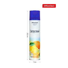Освежитель воздуха аэрозольный OfficeClean "Цитрусовый. Апельсин, лайм", 300мл фото Освежитель воздуха аэрозольный OfficeClean "Цитрусовый. Апельсин, лайм", 300мл