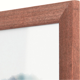 Рамка Зебра А4 21x30 см деревянный багет 16 мм коричневая