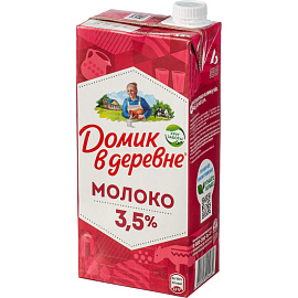 Молоко Домик в Деревне ультрапастеризованное 3.5% 925 мл