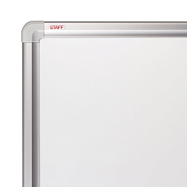 Доска магнитно-маркерная 90х120 см, алюминиевая рамка, ГАРАНТИЯ 10 ЛЕТ, STAFF, 235463