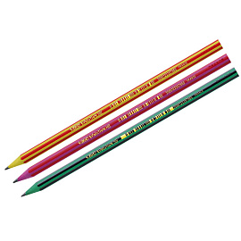 Карандаш чернографитный HB BIC Evolution Stripes заточенный шестигранный