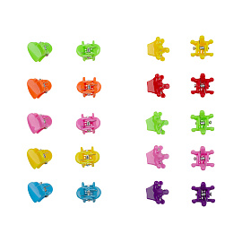 Заколки для волос MESHU, неоновые мини-крабики, 1см, 10шт., европодвес фото Заколки для волос MESHU, неоновые мини-крабики, 1см, 10шт., европодвес