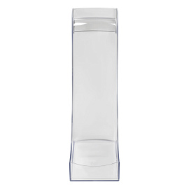 Лоток для бумаг вертикальный СТАММ "Эксперт", прозрачный, ширина 95мм