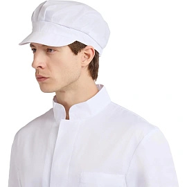 Кепи для пищевого производства мужское белое универсального размера