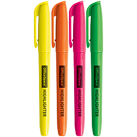 Набор текстовыделителей OfficeSpace 04цв., 1-3мм фото Набор текстовыделителей OfficeSpace 04цв., 1-3мм