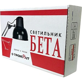 Светильник настольный Трансвит Бета+ черный фото Светильник настольный Трансвит Бета+ черный