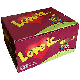 Жевательная резинка Love is..., вишня-лимон. Цена за 1 жевательную резинку