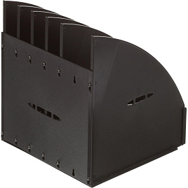 Лоток вертикальный для бумаг 240 мм Attache пластиковый чёрный 5 отделений