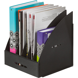 Лоток вертикальный для бумаг 240 мм Attache пластиковый чёрный 5 отделений