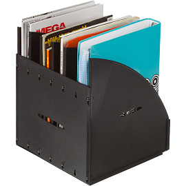 Лоток вертикальный для бумаг 240 мм Attache пластиковый чёрный 5 отделений