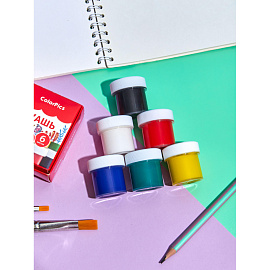 Гуашь Комус Класс ColorPics 6 цветов по 10 мл