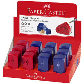 Точилка Faber-Castell Sleeve Mini с контейнером в ассортименте фото Точилка Faber-Castell Sleeve Mini с контейнером в ассортименте