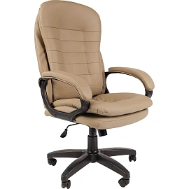 Кресло для руководителя Комус Мебель Easy Chair 515 бежевое (экокожа, пластик)
