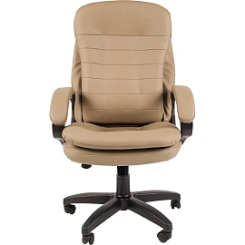 Кресло для руководителя Комус Мебель Easy Chair 515 бежевое (экокожа, пластик)