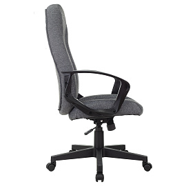 Кресло руководителя Helmi HL-E98, ткань серая, пластик, механизм качания фото Кресло руководителя Helmi HL-E98, ткань серая, пластик, механизм качания