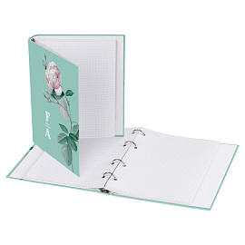Тетрадь на кольцах А5, 120л., BG "Flower art", матовая ламинация