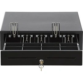 Денежный ящик Атол CD-410-B 415х410х100 мм черный