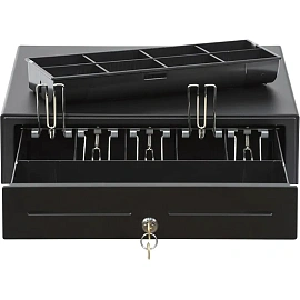 Денежный ящик Атол CD-410-B 415х410х100 мм черный