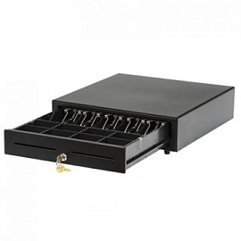 Денежный ящик Атол CD-410-B 415х410х100 мм черный